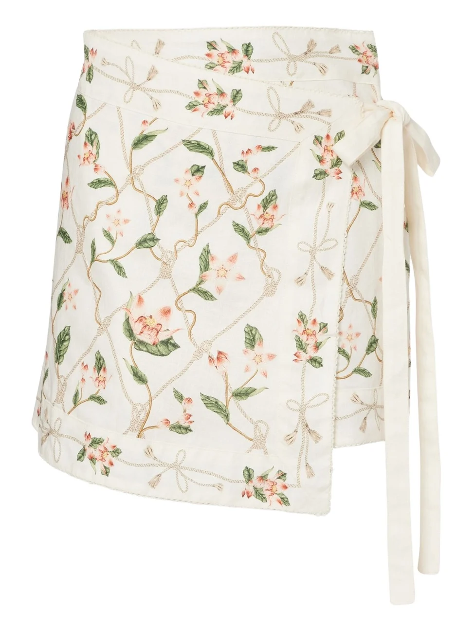 Agua by Agua Bendita Luna printed linen beach cover-up