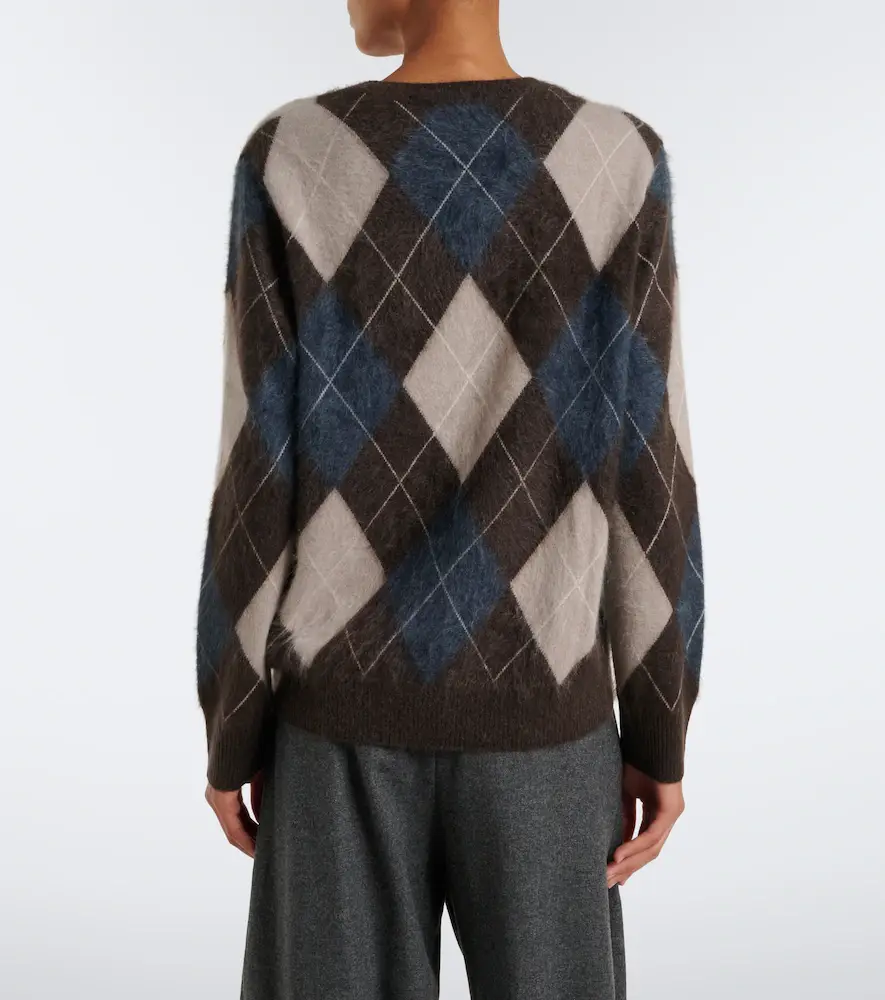 Lisa Yang Margy argyle cashmere sweater | Thumbnail 4 Lisa Yang Margy argyle cashmere sweater | Thumbnail 4