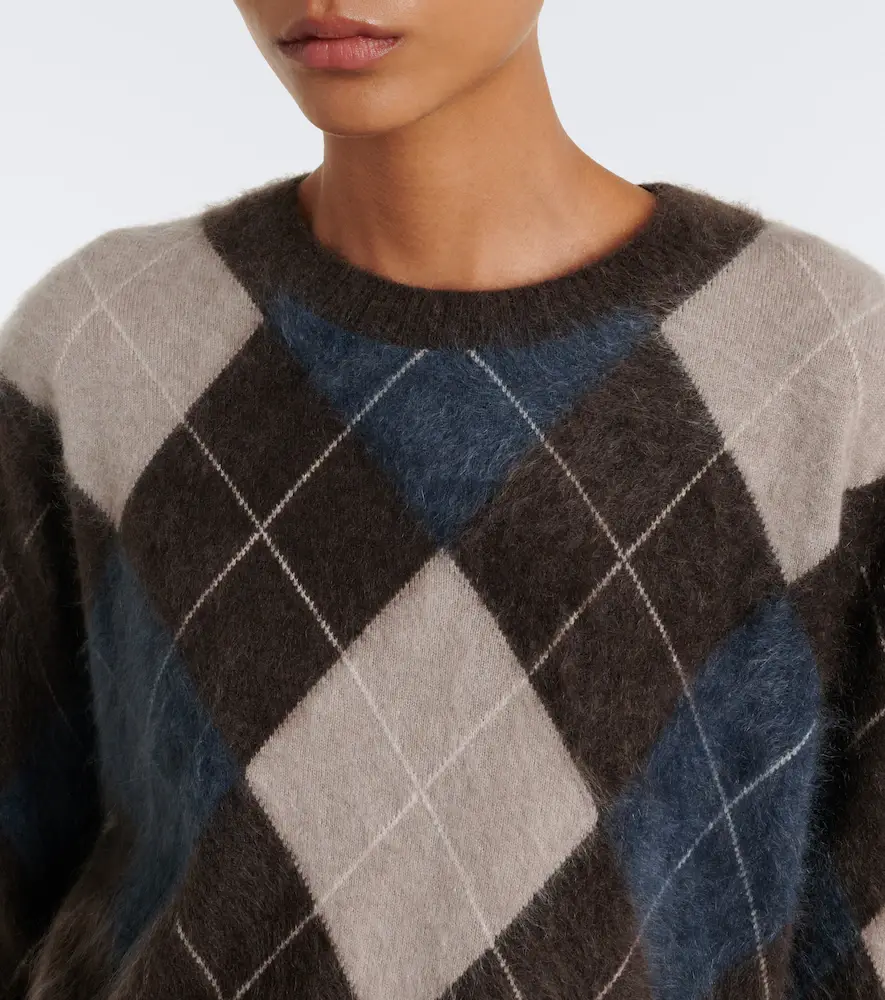 Lisa Yang Margy argyle cashmere sweater | Thumbnail 5 Lisa Yang Margy argyle cashmere sweater | Thumbnail 5