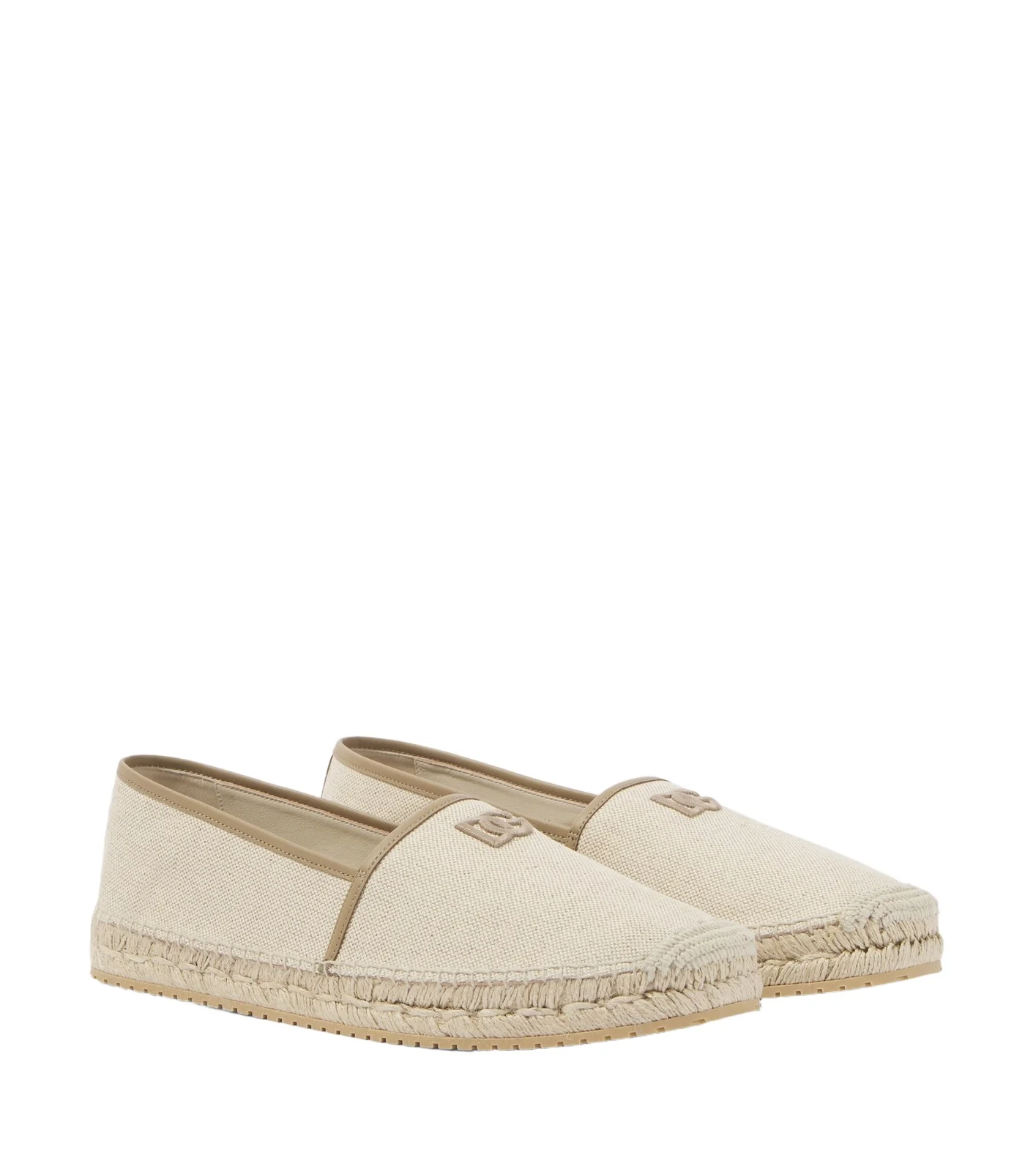 Dolce & Gabbana Emboroidered canvas espadrilles