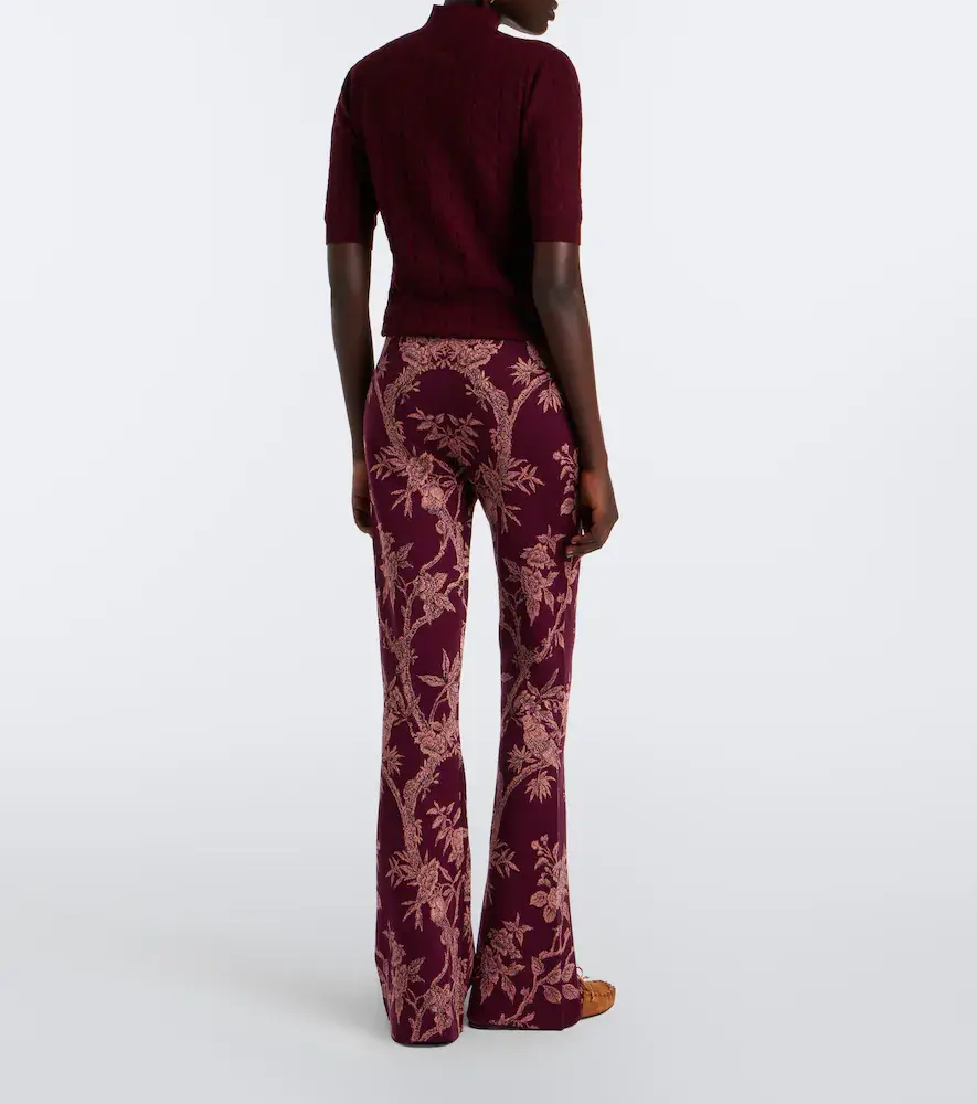 Etro Wool-blend jacquard flared pants | Thumbnail 3 Etro Wool-blend jacquard flared pants | Thumbnail 3