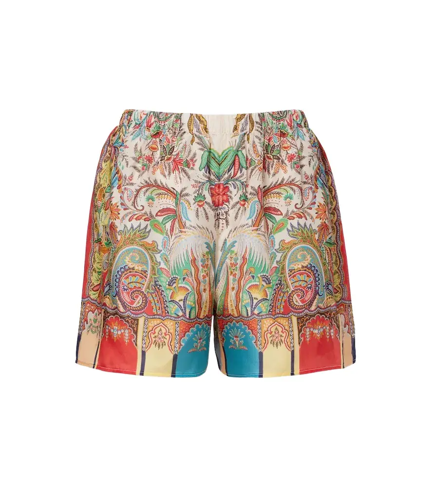 Etro Paisley silk satin shorts | Image 1 Etro Paisley silk satin shorts | Image 1