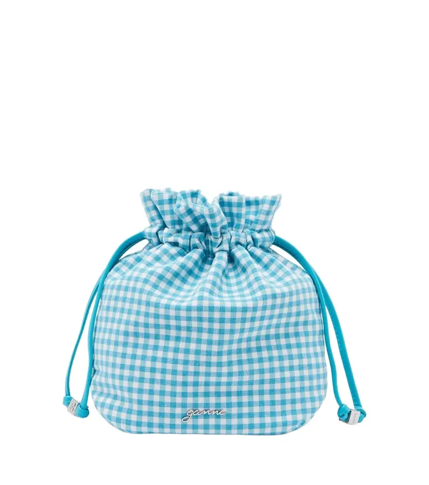 Bou checked pouch