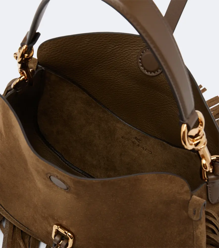 Etro Pony Medium suede shoulder bag | Thumbnail 3 Etro Pony Medium suede shoulder bag | Thumbnail 3