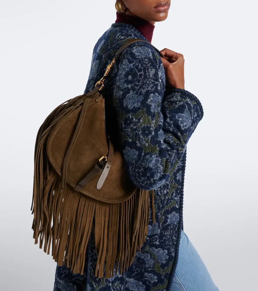 Etro Pony Medium suede shoulder bag | Thumbnail 5 Etro Pony Medium suede shoulder bag | Thumbnail 5
