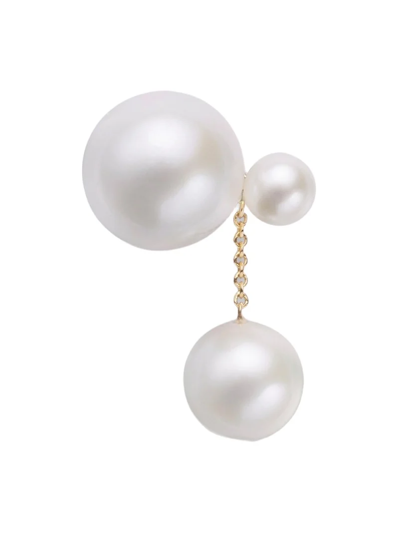 Lou Perle 14kt gold single earring with freshwater pearls Lou Perle 14kt gold single earring with freshwater pearls