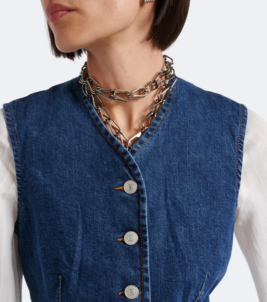7 For All Mankind Lady denim vest | Thumbnail 4