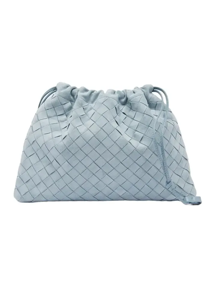Dustbag Intrecciato Small suede pouch