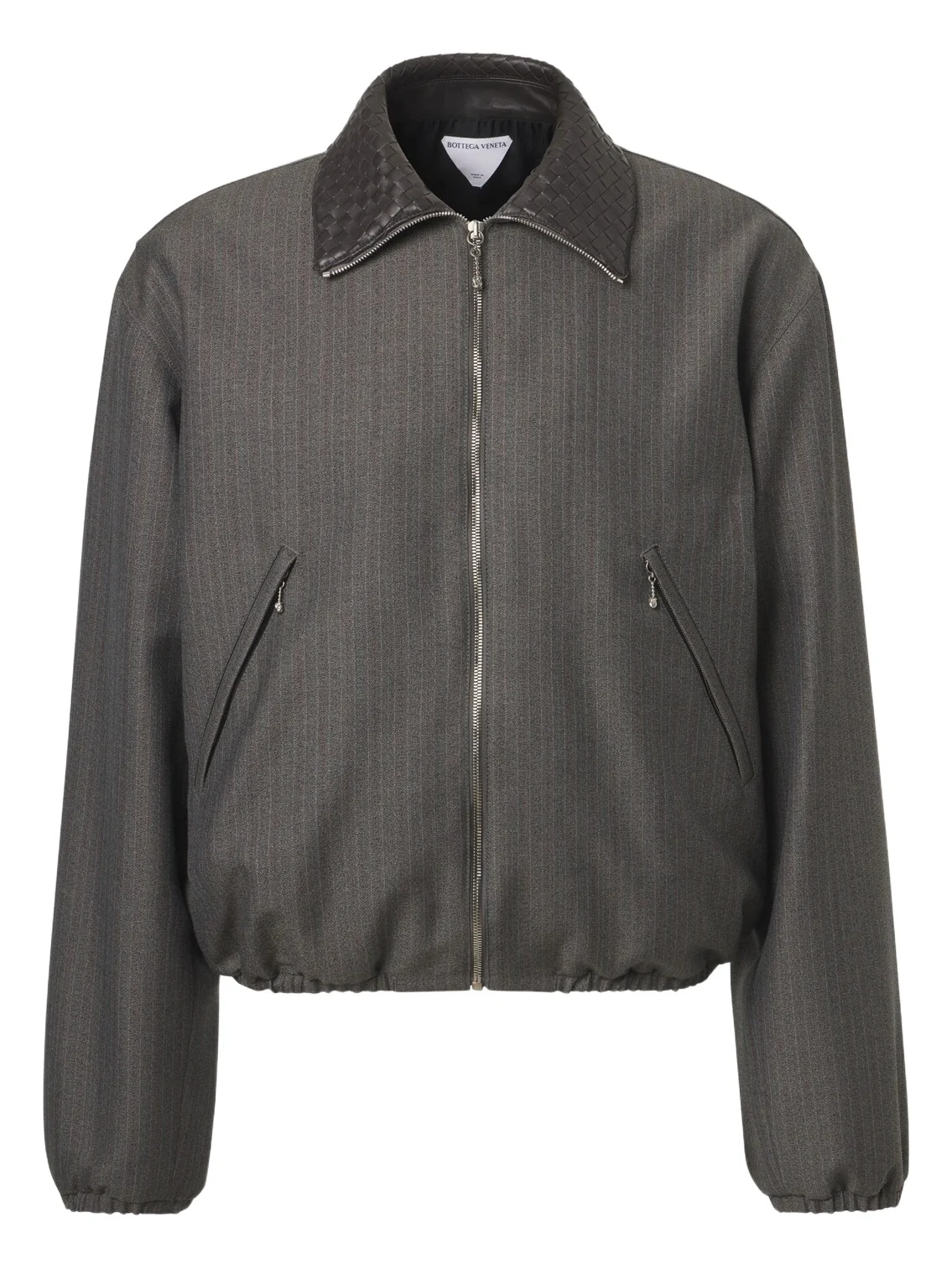 Intrecciato wool and mohair blouson jacket Intrecciato wool and mohair blouson jacket
