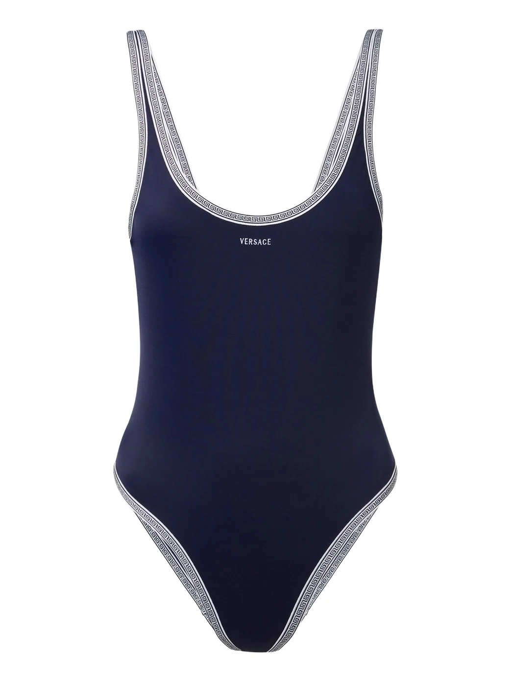 Greca logo embroidered swimsuit