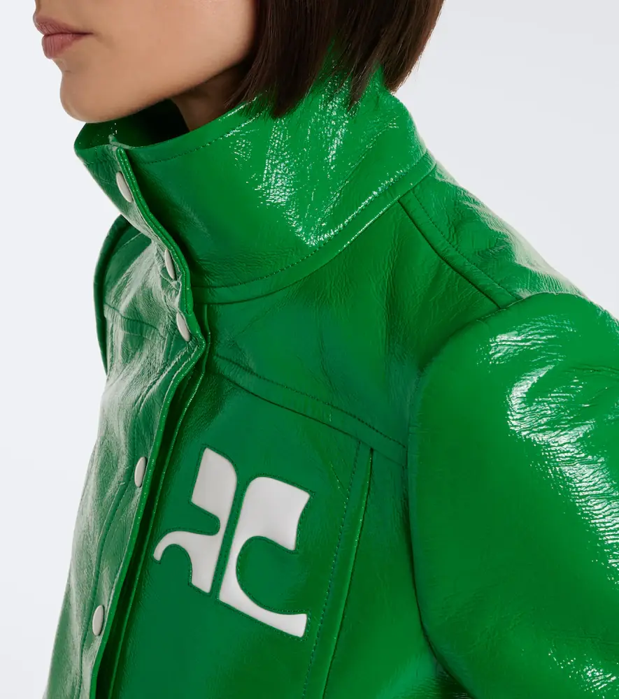 Courrèges Courrèges Logo vinyl cropped jacket | Thumbnail 7 Courrèges Courrèges Logo vinyl cropped jacket | Thumbnail 7