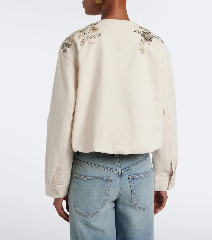 Veronica Beard Emeren embroidered cotton jacket | Thumbnail 2 Veronica Beard Emeren embroidered cotton jacket | Thumbnail 2