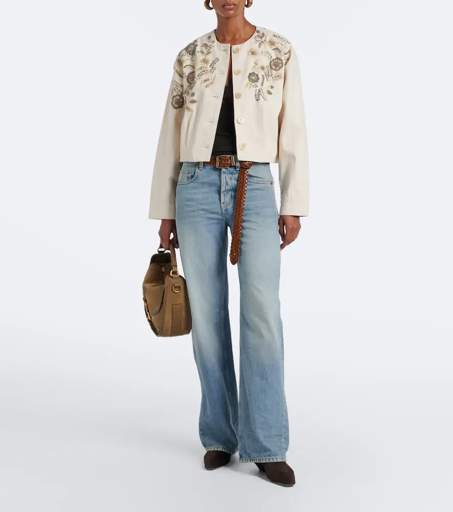 Veronica Beard Emeren embroidered cotton jacket | Thumbnail 4 Veronica Beard Emeren embroidered cotton jacket | Thumbnail 4