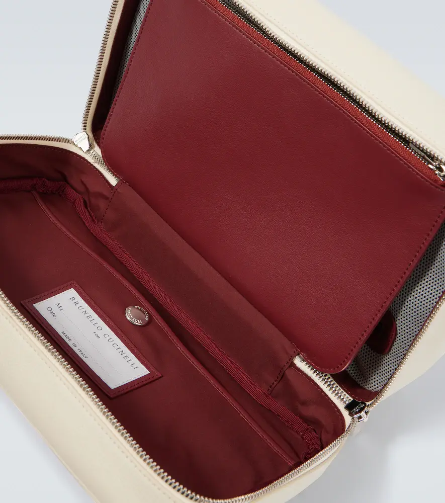 Brunello Cucinelli Leather toiletry bag | Thumbnail 4 Brunello Cucinelli Leather toiletry bag | Thumbnail 4