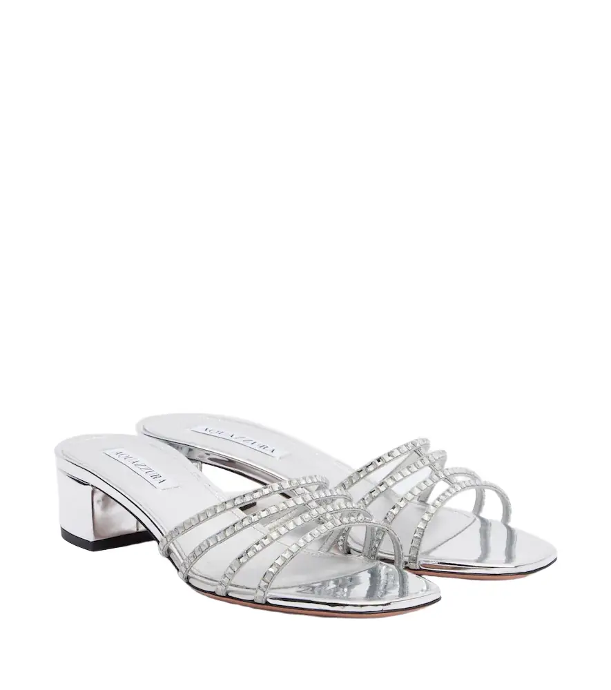 Aquazzura Sensation embellished leather sandals | Image 1 Aquazzura Sensation embellished leather sandals | Image 1