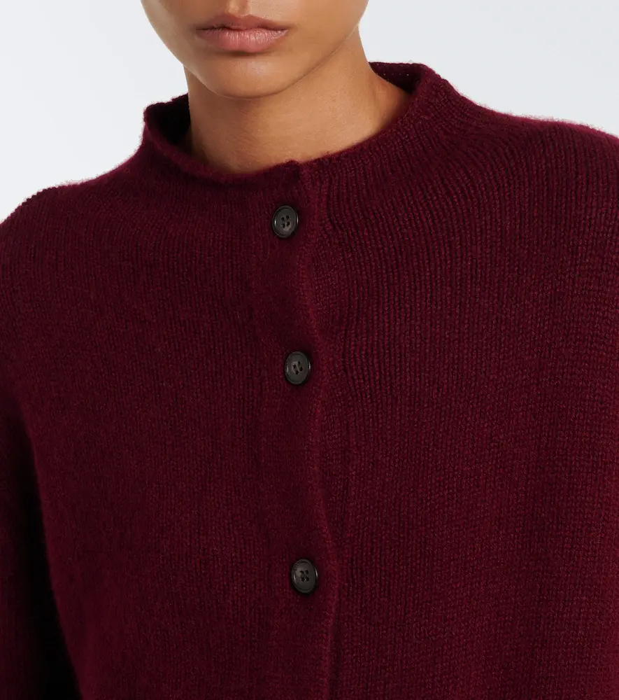 Lisa Yang Zirelle cashmere mockneck cardigan | Thumbnail 3