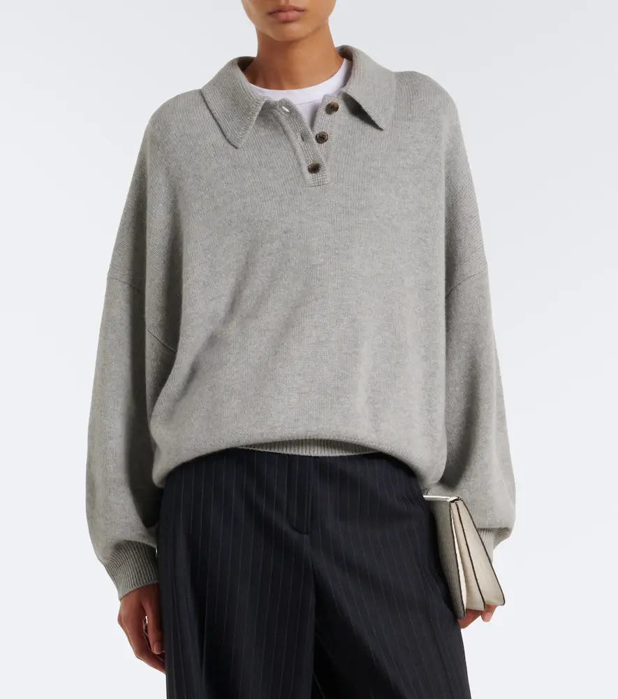 Lisa Yang Etta cashmere polo sweater | Thumbnail 3 Lisa Yang Etta cashmere polo sweater | Thumbnail 3