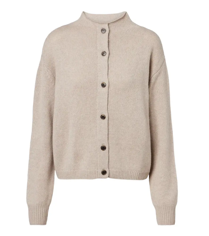 Lisa Yang Zirelle cashmere mockneck cardigan | Image 1 Lisa Yang Zirelle cashmere mockneck cardigan | Image 1