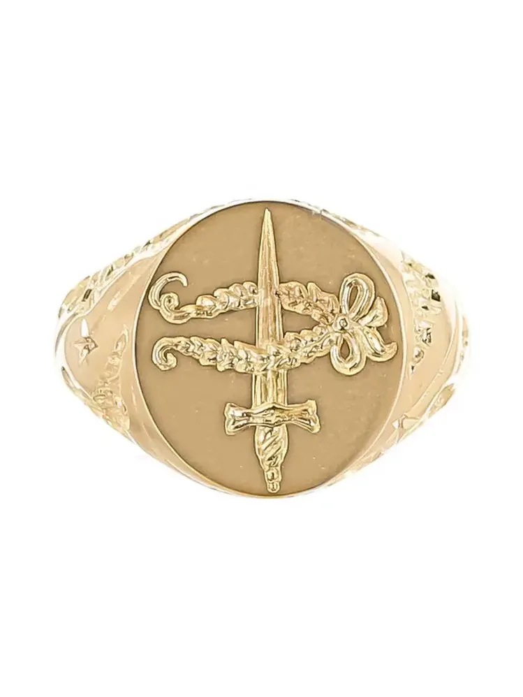 CASTRO SMITH Diamond Shield Maiden Signet Ring