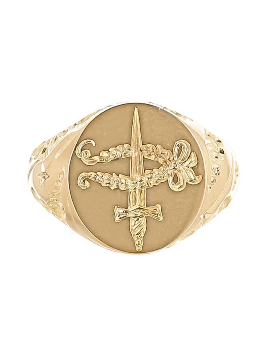 CASTRO SMITH Diamond Shield Maiden Signet Ring