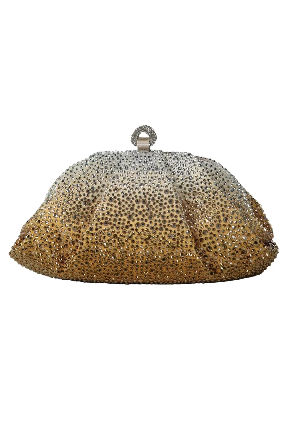 Gemma Crystal Clutch - Silver Golden Gemma Crystal Clutch - Silver Golden