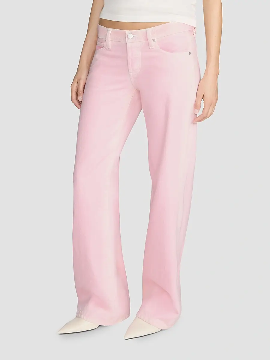 Frame Women's Petite Amelia Gray x The Pixie Wide-Leg Low Rise Jeans | Thumbnail 6 Frame Women's Petite Amelia Gray x The Pixie Wide-Leg Low Rise Jeans | Thumbnail 6