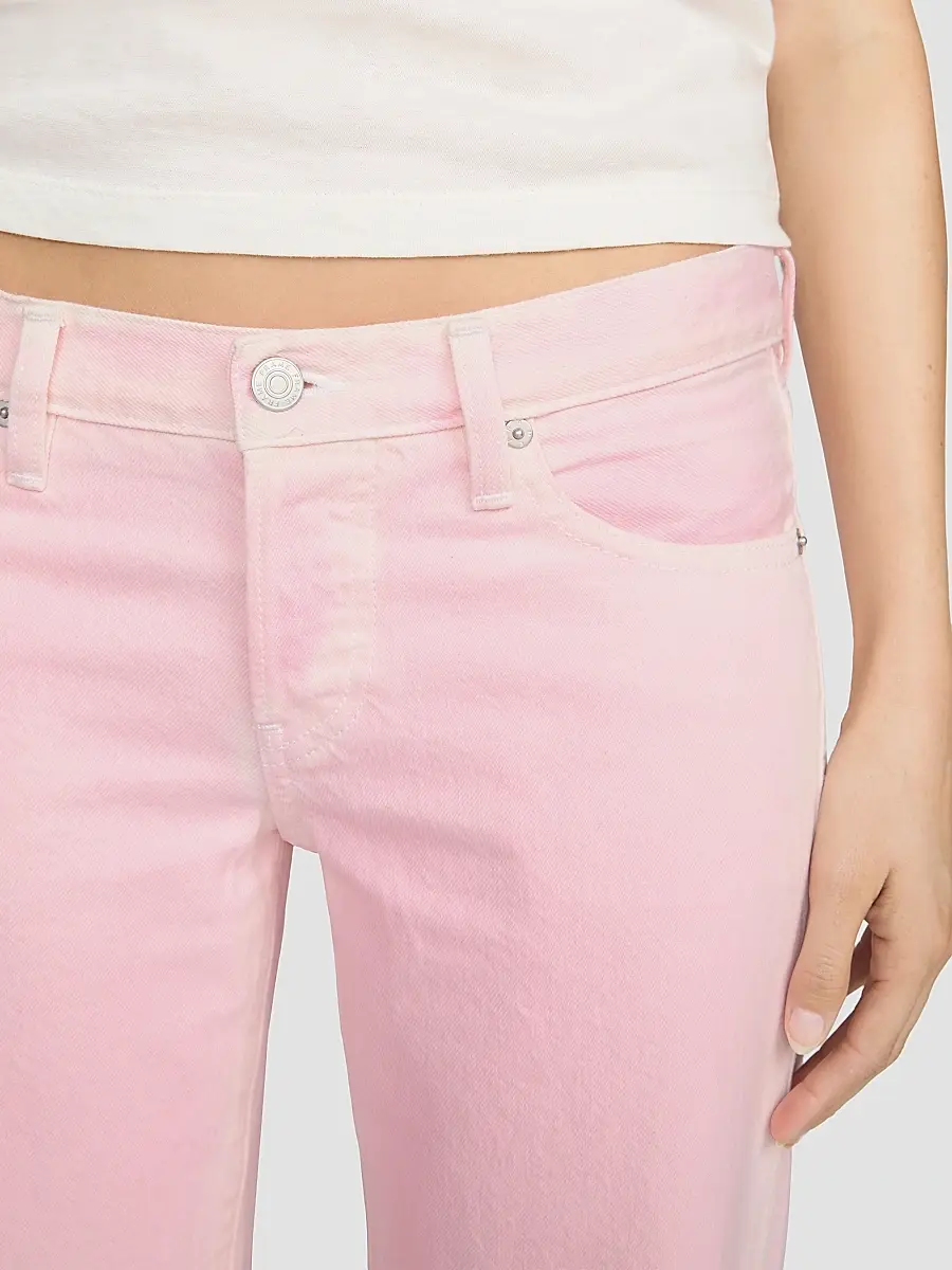Frame Women's Petite Amelia Gray x The Pixie Wide-Leg Low Rise Jeans | Thumbnail 7 Frame Women's Petite Amelia Gray x The Pixie Wide-Leg Low Rise Jeans | Thumbnail 7