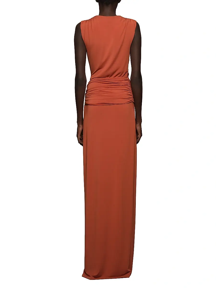 Et Ochs Women's Jil Draped Plunge-Neck Gown | Thumbnail 4 Et Ochs Women's Jil Draped Plunge-Neck Gown | Thumbnail 4