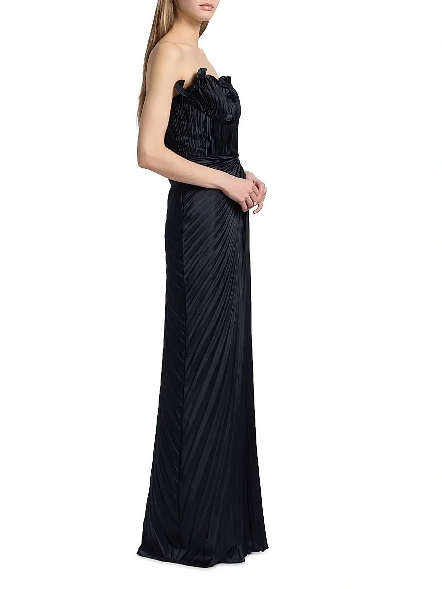Amur Women's Kaylani Pleated Gown | Thumbnail 4 Amur Women's Kaylani Pleated Gown | Thumbnail 4