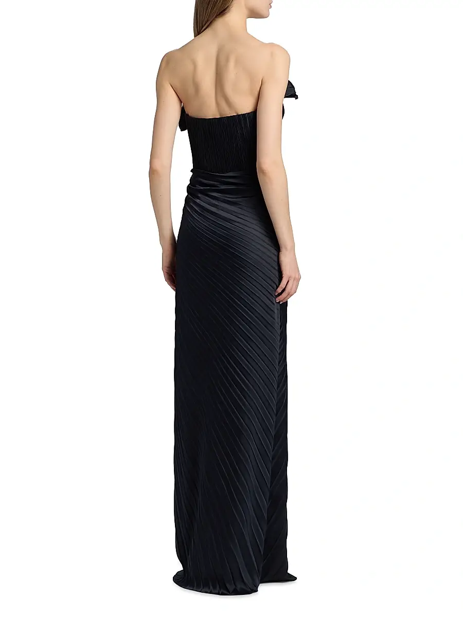 Amur Women's Kaylani Pleated Gown | Thumbnail 5 Amur Women's Kaylani Pleated Gown | Thumbnail 5