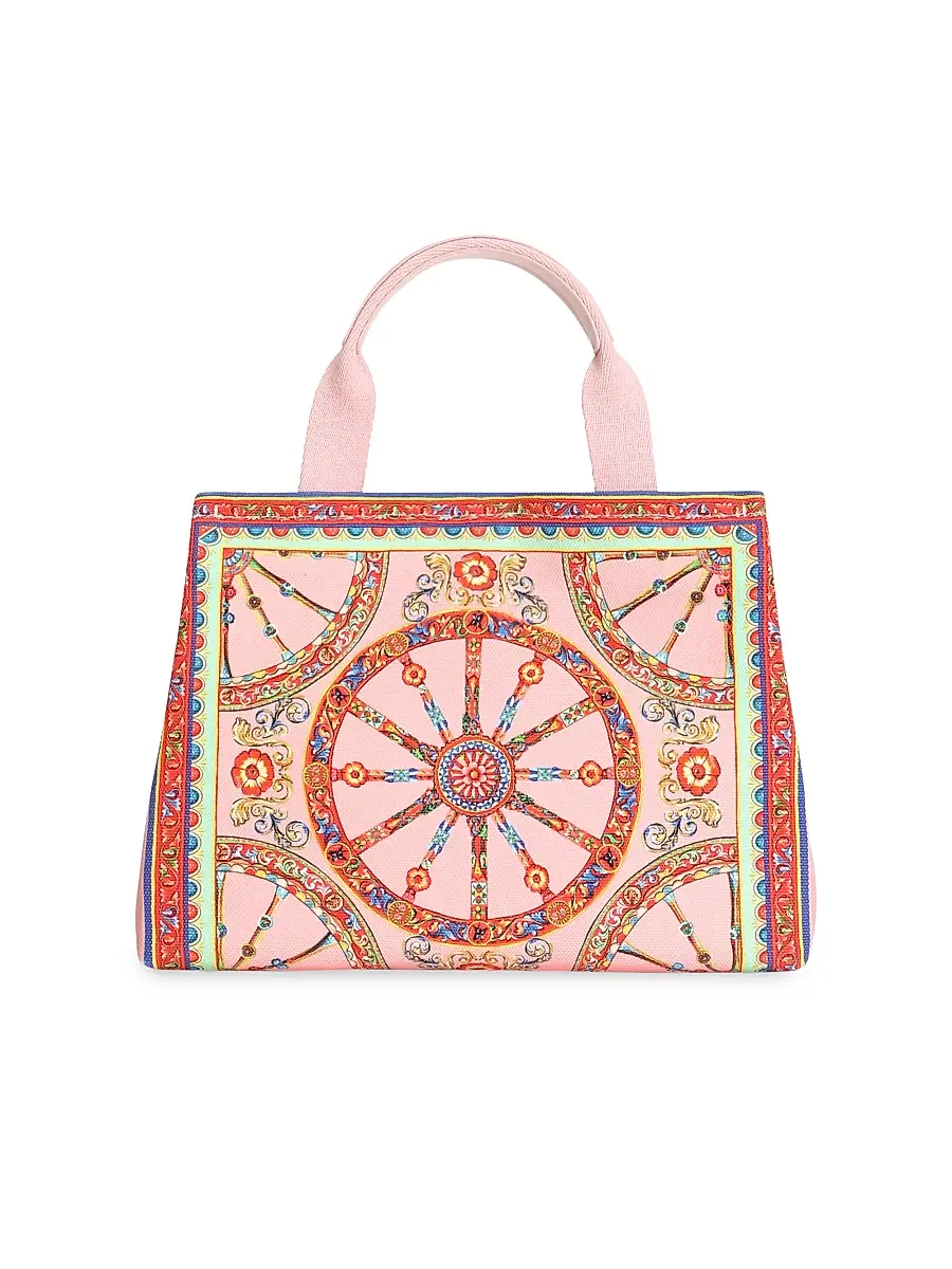 Dolce & Gabbana Girl's Girl's Printed Canvas Tote Bag | Thumbnail 4 Dolce & Gabbana Girl's Girl's Printed Canvas Tote Bag | Thumbnail 4