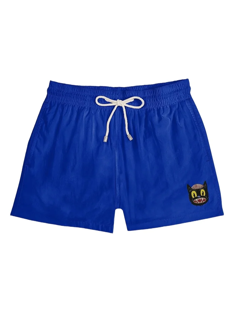 Men's Small Cat Drawstring Swim Shorts Men's Small Cat Drawstring Swim Shorts