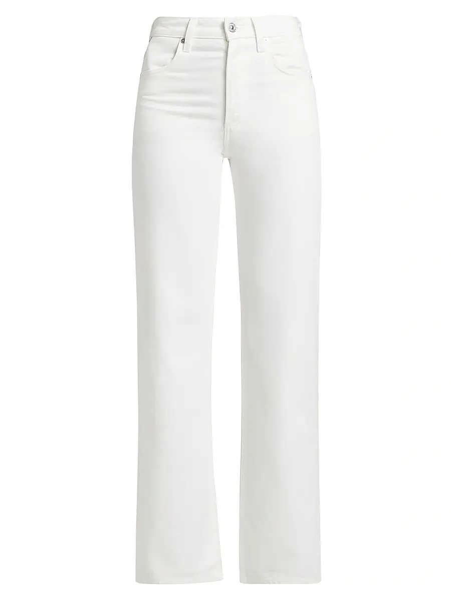 Citizens of Humanity Women's Annina Wide-Leg Jeans - Soft White | Image 1 Citizens of Humanity Women's Annina Wide-Leg Jeans - Soft White | Image 1