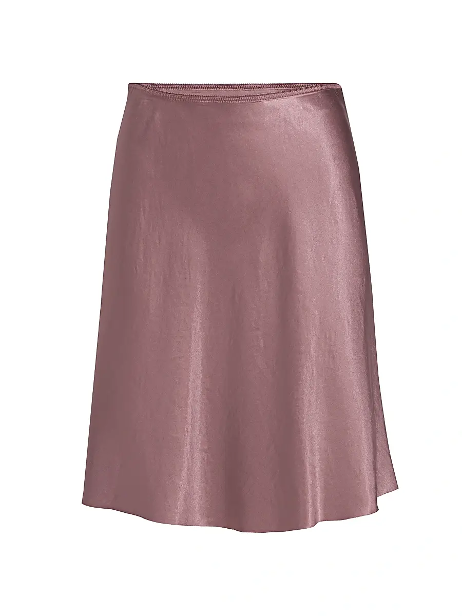 Vince Women's Lingerie-Trim Satin Slip Mini Skirt | Image 1 Vince Women's Lingerie-Trim Satin Slip Mini Skirt | Image 1