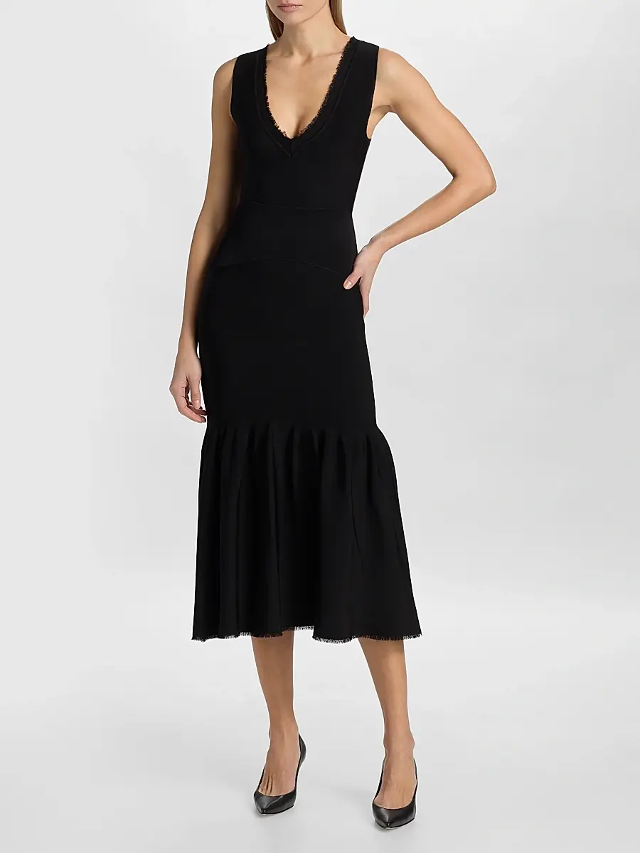 Adam Lippes Women's Romy Fit & Flare Midi Skirt | Thumbnail 2