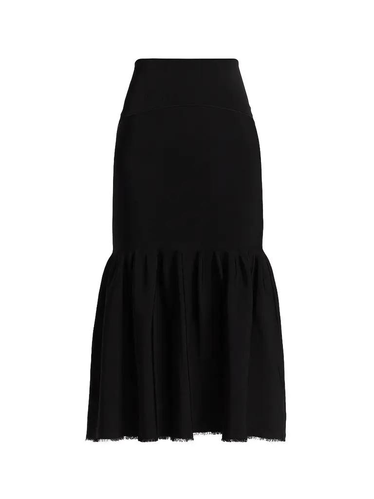 Adam Lippes Women's Romy Fit & Flare Midi Skirt | Image 1 Adam Lippes Women's Romy Fit & Flare Midi Skirt | Image 1