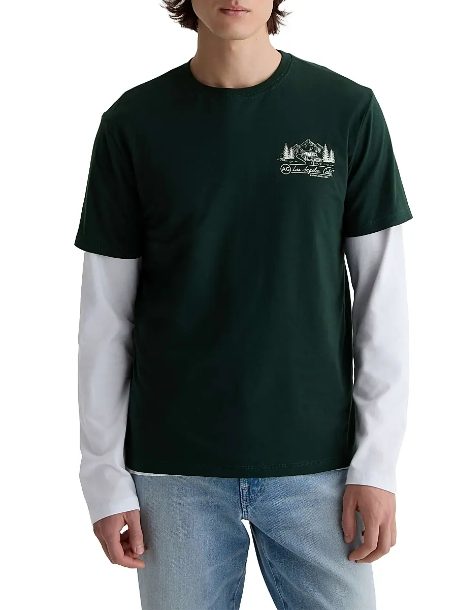 AG Jeans Men's Bryce California Road Trip Crewneck T-Shirt | Thumbnail 3 AG Jeans Men's Bryce California Road Trip Crewneck T-Shirt | Thumbnail 3