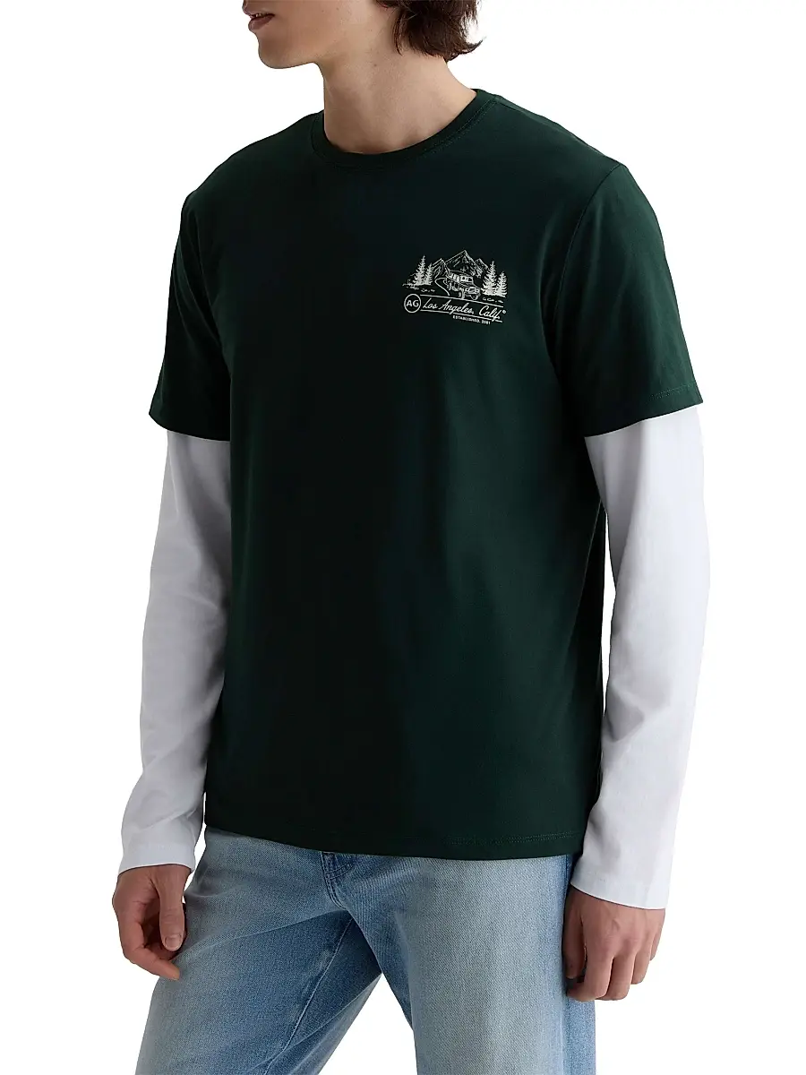 AG Jeans Men's Bryce California Road Trip Crewneck T-Shirt | Thumbnail 4 AG Jeans Men's Bryce California Road Trip Crewneck T-Shirt | Thumbnail 4