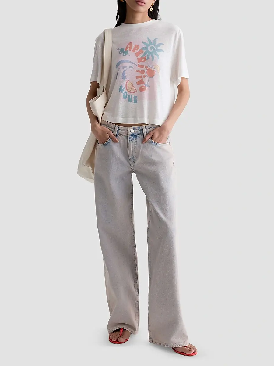 AG Jeans Women's Charli Graphic Crewneck T-Shirt | Thumbnail 2 AG Jeans Women's Charli Graphic Crewneck T-Shirt | Thumbnail 2