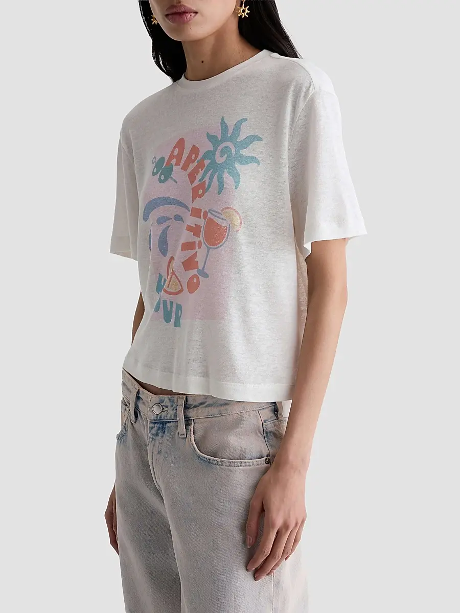 AG Jeans Women's Charli Graphic Crewneck T-Shirt | Thumbnail 7 AG Jeans Women's Charli Graphic Crewneck T-Shirt | Thumbnail 7