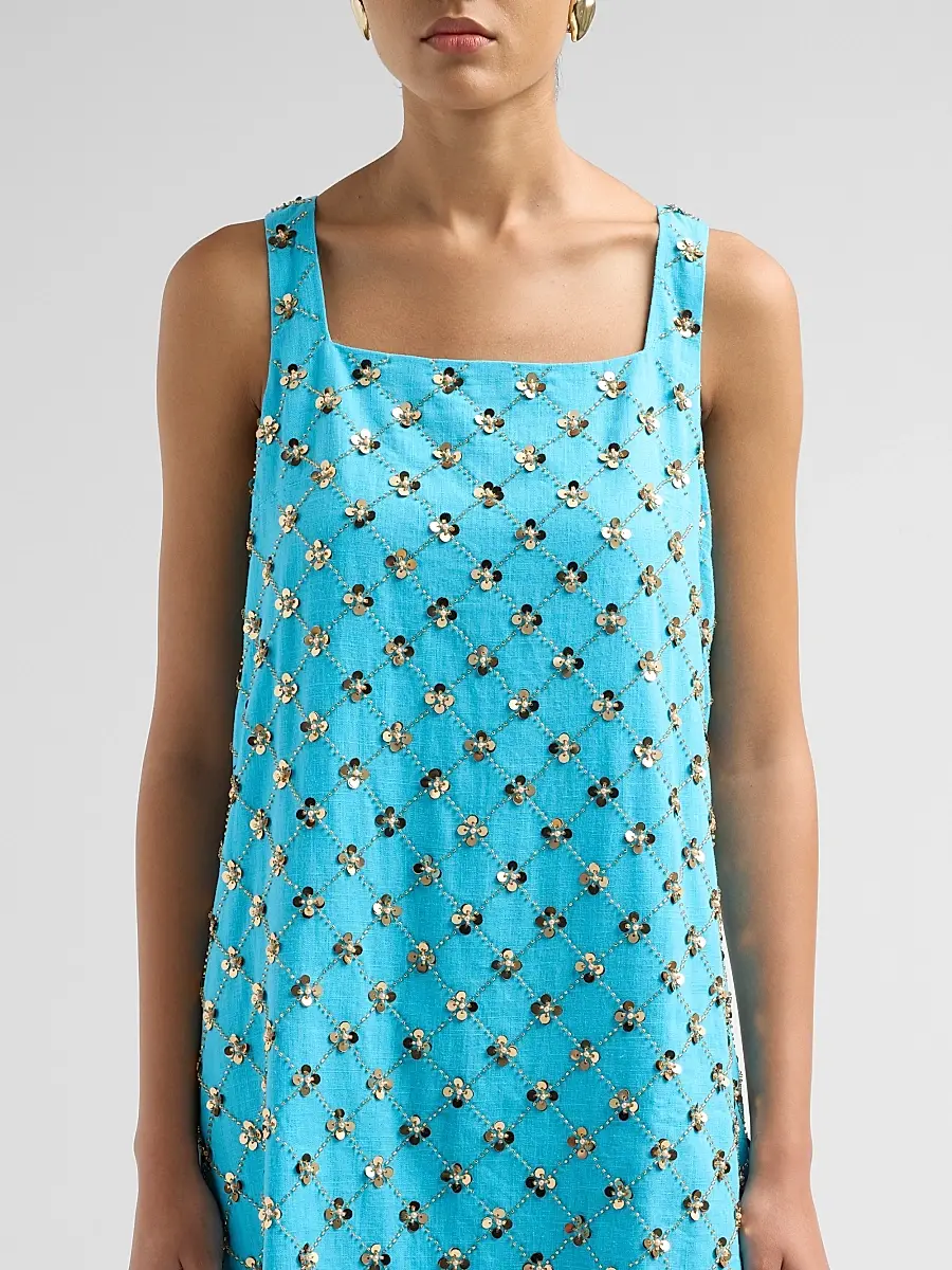 Lilly Pulitzer Women's Tamala Beaded Sequin Shift Dress | Thumbnail 5 Lilly Pulitzer Women's Tamala Beaded Sequin Shift Dress | Thumbnail 5