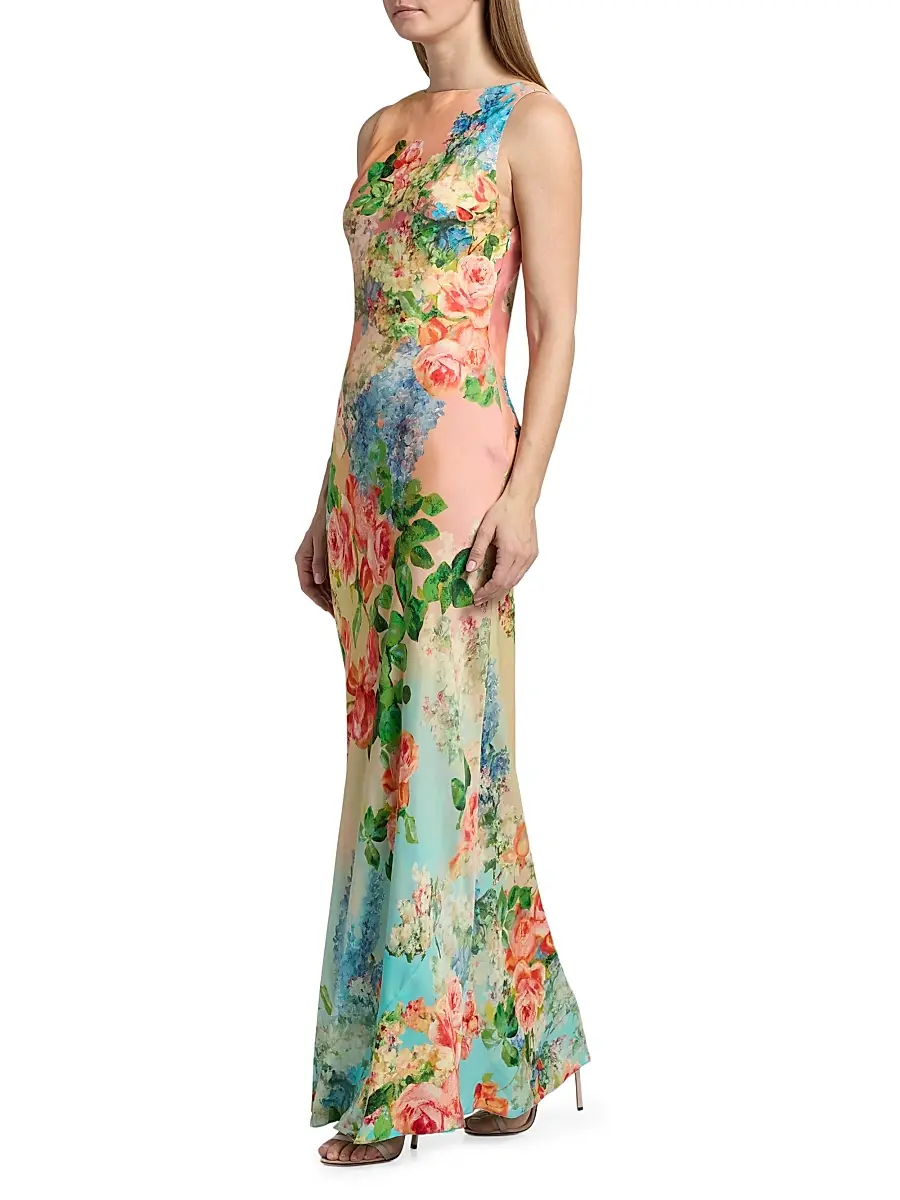 Hemant & Nandita Women's Floral Column Maxi Dress | Thumbnail 2 Hemant & Nandita Women's Floral Column Maxi Dress | Thumbnail 2