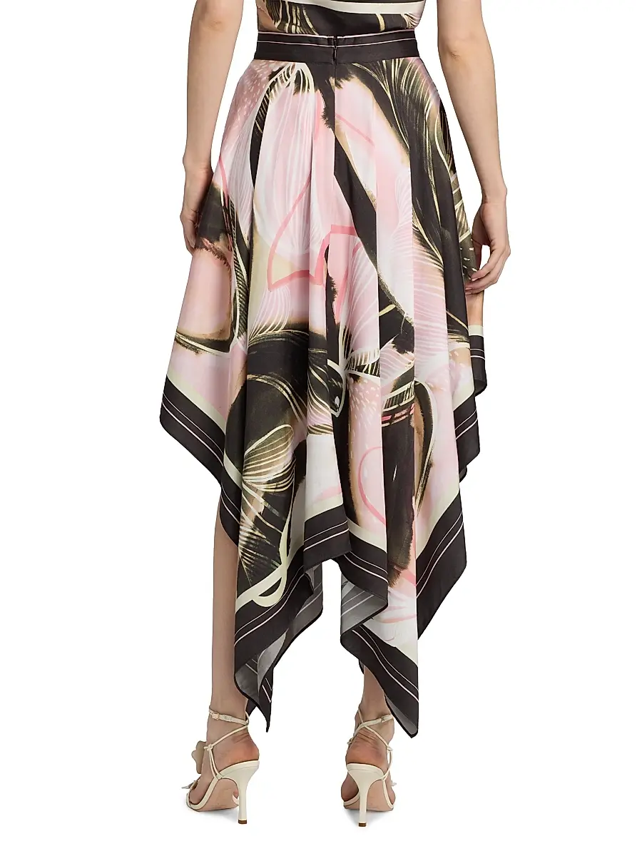 Amur Women's Letty Printed Scarf Midi-Skirt | Thumbnail 5 Amur Women's Letty Printed Scarf Midi-Skirt | Thumbnail 5