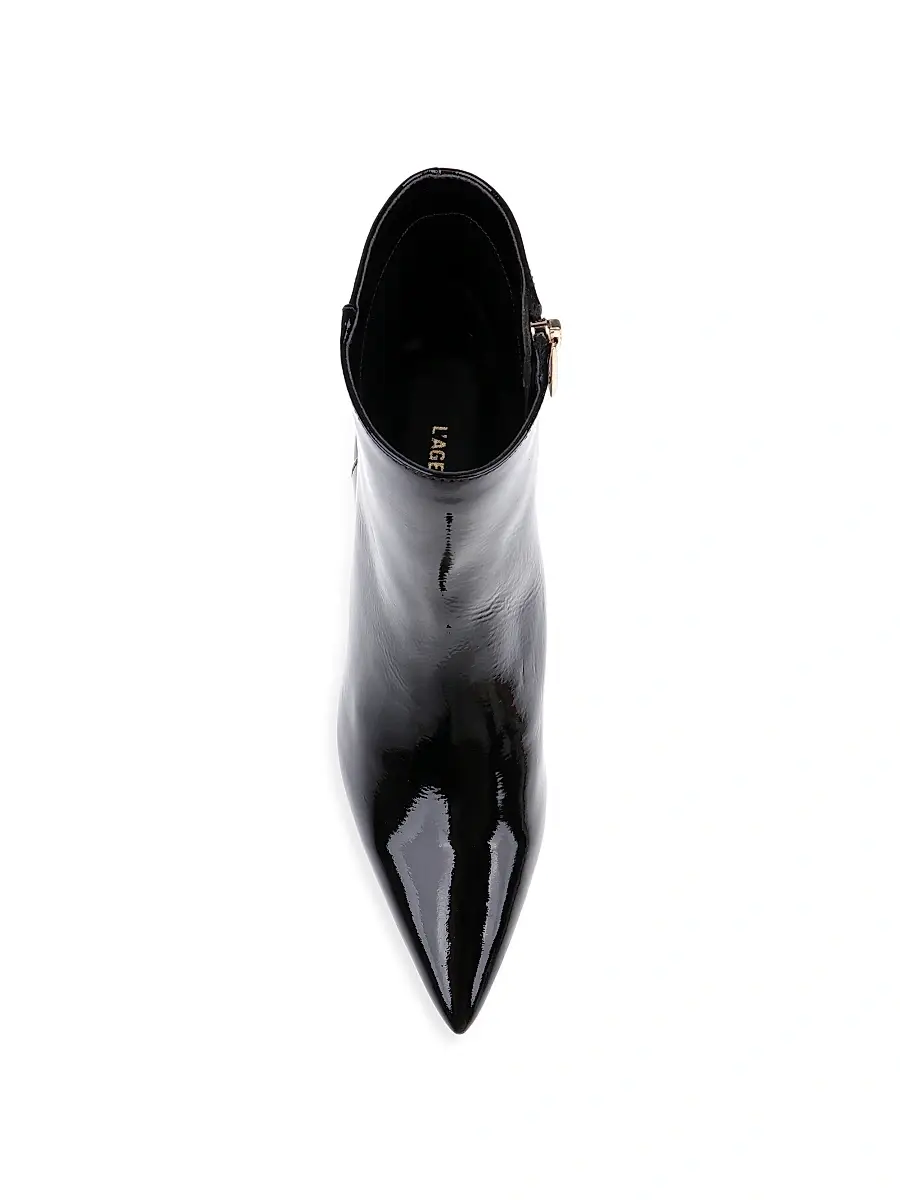 L'Agence Women's Lilly 75MM Patent Leather Ankle Boots | Thumbnail 5 L'Agence Women's Lilly 75MM Patent Leather Ankle Boots | Thumbnail 5