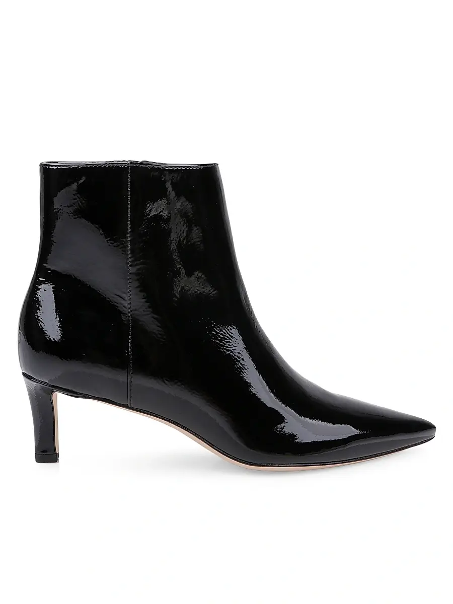 L'Agence Women's Lilly 75MM Patent Leather Ankle Boots - Black Patent - Size 9 | Image 1 L'Agence Women's Lilly 75MM Patent Leather Ankle Boots - Black Patent - Size 9 | Image 1