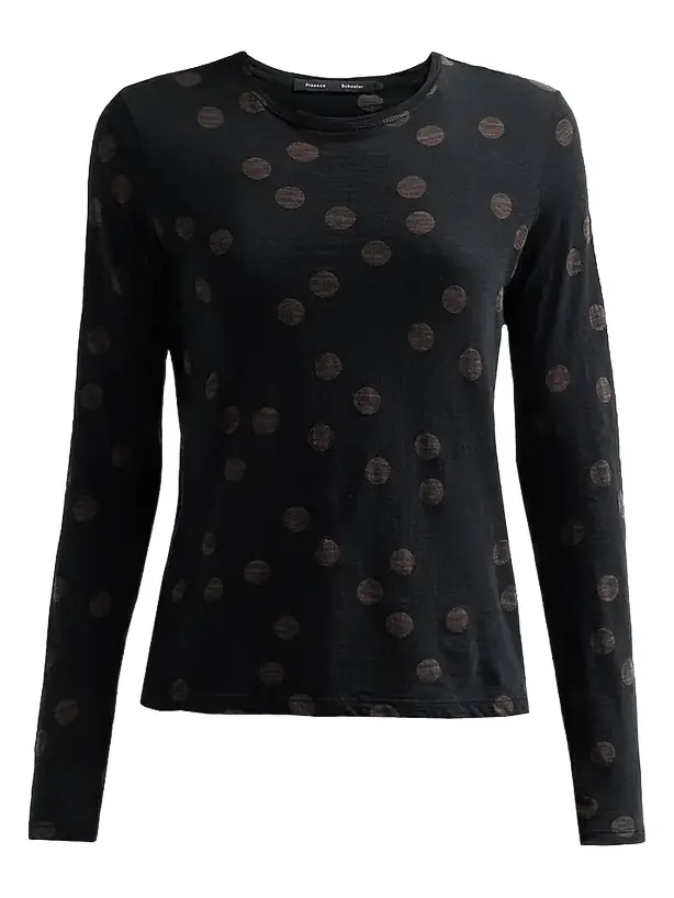 Women's Mia Polka Dot Jersey Top Women's Mia Polka Dot Jersey Top