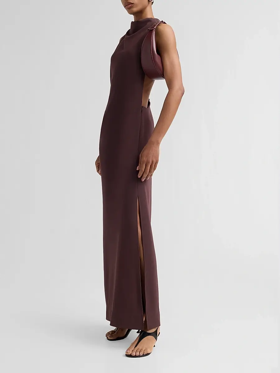 Proenza Schouler Women's Selena Double-Face Crepe Maxi Dress | Thumbnail 4 Proenza Schouler Women's Selena Double-Face Crepe Maxi Dress | Thumbnail 4
