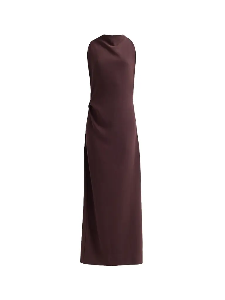 Proenza Schouler Women's Selena Double-Face Crepe Maxi Dress - Dark Brown | Image 1 Proenza Schouler Women's Selena Double-Face Crepe Maxi Dress - Dark Brown | Image 1