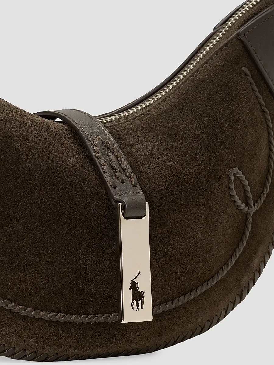 Polo Ralph Lauren Women's Polo ID Western Suede Shoulder Bag | Thumbnail 6 Polo Ralph Lauren Women's Polo ID Western Suede Shoulder Bag | Thumbnail 6