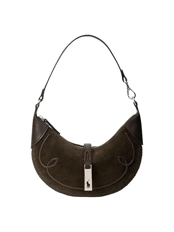 Women's Polo ID Western Suede Shoulder Bag